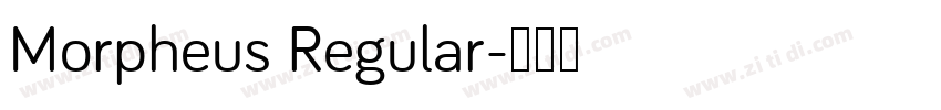 Morpheus Regular字体转换
